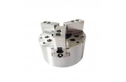China Wedge Hook 3 Jaws Hydraulic Power Through Hole Chuck supplier