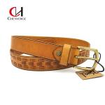 Multipurpose Mens Woven Leather Belt Womens Unisex Practical Durable for sale