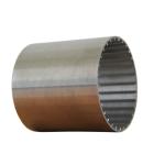 Custom Johnson pipe Wedge Wire Wrapped Screen Steel Drum Filter Tube for Fish Pond Supplier for sale