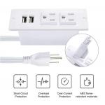 Office desktop conference table power socket white embedded power supply board