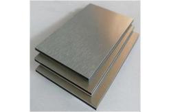 China ACP Gold Silver Brushed Aluminum Composite Panel Fireproof PE Coating supplier