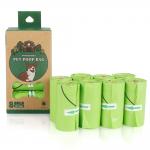 Compostable 0.015mm Biodegradable Dog Poop Bag One Color Printed for sale