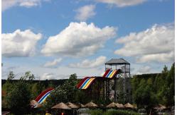 China Customized Mat Racer Water Slide FRP Fiberglass Large Water Slides For Adults supplier
