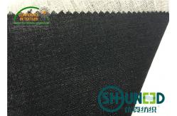 China Black Hair Interlining Fabric Interfacing Heavy Weight For Men's Suit supplier
