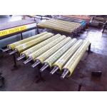 Polyurethane Hard Rubber Roller , Rubber Conveyor Rollers Good Elasticity for sale