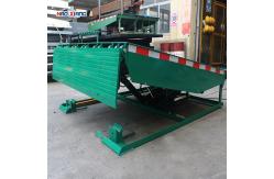 China Cargo Warehouse Dock Leveler Push Button Truck Level Dock Green supplier