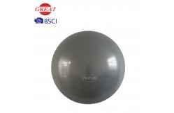 China Grey / Blue Anti Burst Gym Ball , Customized Logo 55cm Fitness Ball supplier