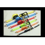 2T J Hook Ratchet Tie Down Straps , 8M Cargo Lashing Straps