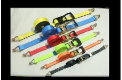China 2T J Hook Ratchet Tie Down Straps , 8M Cargo Lashing Straps supplier