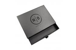 China Environmental Protection Matt Lamination Cardboard Hard Black Gift Box for Photo Frame supplier