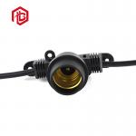 IP67 Waterproof Grade E27 Socket With Cable Outdoor String Light With Nylon And Rubber for sale