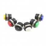 original R13-507 OFF-(Momentary ON) 16mm RED Plastic Embedded Push Button Reset Switch for sale