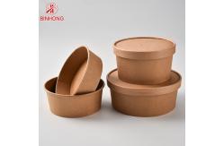 China Biodegradable Logo Printing 12oz Disposable Paper Containers supplier