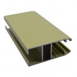 Beige Powder Coating T8 Aluminum Sliding Section for sale