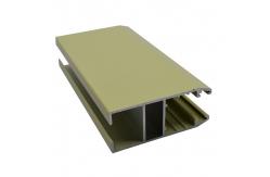 China Beige Powder Coating T8 Aluminum Sliding Section supplier