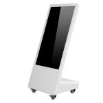 Movable LCD Advertising Digital Signage 32inch Totem With Universal Wheels for sale