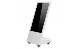 China Movable LCD Advertising Digital Signage 32inch Totem With Universal Wheels supplier