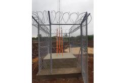 China Telecommunication Steel Galvanized Guyed Tower With Brackets And Lightning Rod supplier