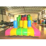 Inflatable Beach Bouncy Castle Assault Course , Big Party Funny Obstacle Course Jumpers