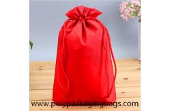 China White Plastic Shopping Bag White Drawstring Backpack Eco Friendly supplier
