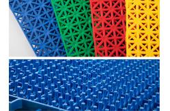China No Bulging PP Interlocking Tiles Outdoor Stadium Flooring Toxicless supplier