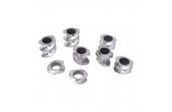 China Accuracy Customized On Demand Specifications Parallel Counter Rotating Double Twin Extruder Screw supplier