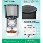 Smart Ceramic Automatic Cat Feeders Double Raised With Camera