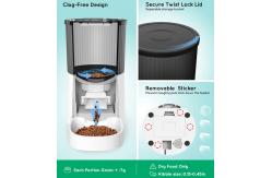 China Smart Ceramic Automatic Cat Feeders Double Raised With Camera supplier