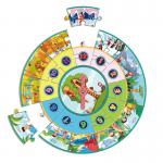 Large Pieces Round Jigsaw Puzzles Biological Learning About Nature Change for sale