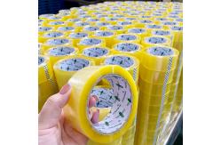 China Transparent Yellowish BOPP Adhesive Packing Tape Thickness 52μ supplier
