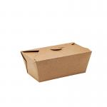 Oilproof Brown Takeaway Food Boxes Microwavable For Lunch Packaging for sale
