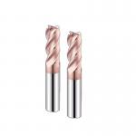 Tungsten Carbide End Mill HRC55 4-Flute CNC Milling Cutter Face Groove Processing Coated End Mill for sale