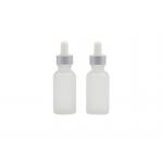 15ml Clear Frosted Perfume Dropper Bottles , Glass Oil Dropper for sale
