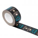 Custom Design Logo Reinforced Gummed Kraft Paper Packaging Tape Water Activated Eco Friendly Biodegradable Black Kraft Tape for sale