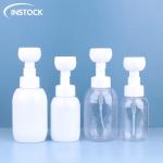 Cosmetic Bottle 300/500ml Foam Bottle Soap Dispenser With Flower Shape Pump Facial Cleanser Hand Wash Bottle for sale
