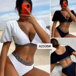 Swimming Suits Bikini Solid Color Sexy Factory Direct Supply High Waist  Miss Hard Wearing The New Type for sale
