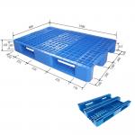 Dark Blue HDPE Reversible Plastic Pallets 1200 X 800 Grid Surface