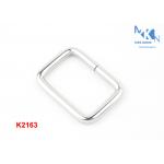 Fashion Design Purse Making Hardware , Rectangle D Ring For Bag Handbag for sale