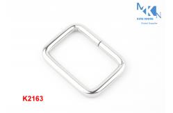 China Fashion Design Purse Making Hardware , Rectangle D Ring For Bag Handbag supplier