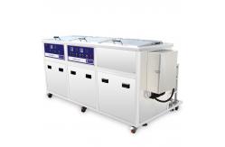 China Three Tanks Industrial Ultrasonic Cleaning System With Ultrasonic Washing Ringsing Drying supplier