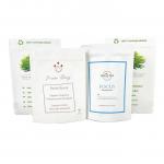 Custom Logo Eco Friendly White Kraft Paper Mango Powder Nuts Pet Food Biodegradable Zipper Smell Proof Paper Packaging P for sale