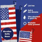 Digital Printed Microfiber Waffle Weave Golf Towel With Custom Logo