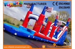 China Durable Commercial Inflatable Slide / Air Wet Jumping Giant Blow Up Bouncy Water Slide supplier