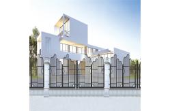 China Aluminum Railing with Customizable Horizontal Slat Design for Pool and Yard supplier