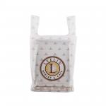 Customized Size Die Cut Handle Plastic Bags T Shirt Shopping Bags For Leisure for sale