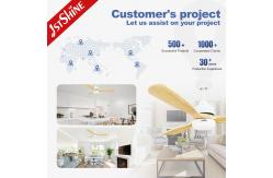China OEM Dimmable LED Ceiling Fan Energy Saving 220V DC Copper Motor supplier
