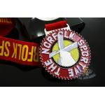 Die Casting Metal Award Medals Soft Enamel With Lanyards 50*3mm