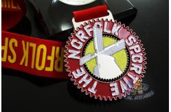 China Die Casting Metal Award Medals Soft Enamel With Lanyards 50*3mm supplier