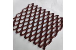 China 0.5mm Thickness Aluminum Expanded Metal Wire Mesh For Wall Panel supplier
