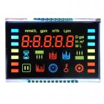 Customized 7-Segment LCD Display Ozone anion disinfection machine, fresh air controller, VA black background LCD for sale